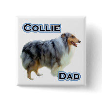 Collie Dad 4 - Button