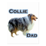 Collie Dad 4 Postcards