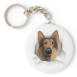 Collie (Rough Coat) Busting Out keychains