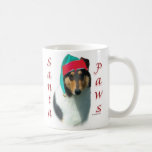 Collie (smooth) Santa Paws Coffee Mug