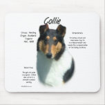 Collie (tri smooth) History Design mousepads