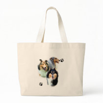 Collie Trio Canvas Bags