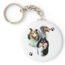 Collie Trio - Keychain