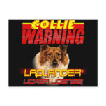 COLLIE WARNING LAPLANDER LICKER LICENSE postcards