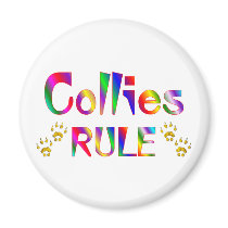 Collies Rule Fridge Magnets