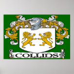 Collins Coat of Arms Poster Print