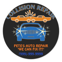 Collision Auto Repair Stickers
