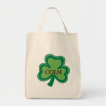 Colm Irish Name Tote Bags