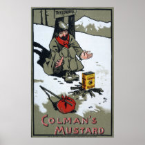 Colman's warming mustard, 1900 posters