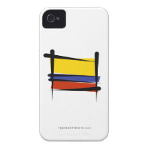 Colombia Brush Flag iPhone 4 Cover