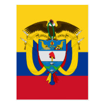 colombia emblem post cards