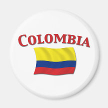 Colombia Flag 3 Fridge Magnets