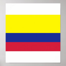 Colombia flag poster