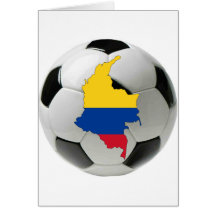 Colombia national team greeting card