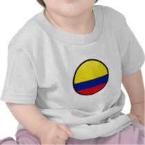Colombia quality Flag Circle Shirt