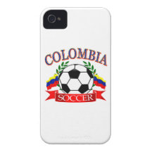 Colombia soccer ball designs iPhone 4 Case-Mate case