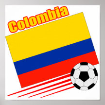 Colombia Soccer Team Poster