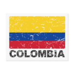 Colombia Vintage Flag postcards