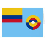 Colombian Air Force, Colombia flag Greeting Card