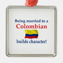 Colombian Builds Character Christmas Tree Ornament