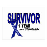 Colon Cancer 1 Year Survivor Post Card