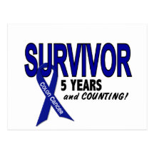 Colon Cancer 5 Year Survivor Post Cards