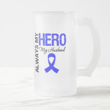 Colon Cancer Always My Hero My Husband Coffee Mugs