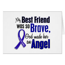 Colon Cancer ANGEL 1 Best Friend (Female) Cards