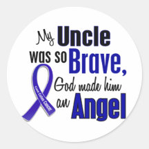 Colon Cancer ANGEL 1 Uncle Sticker