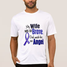 Colon Cancer ANGEL 1 Wife Tshirts
