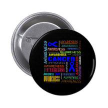 Colon Cancer Awareness Collage Buttons