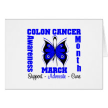 Colon Cancer Awareness Month Greeting Cards