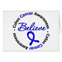 Colon Cancer Believe Card