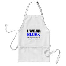 Colon Cancer Blue Ribbon Father-in-Law (Sporty) Apron
