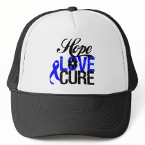 COLON CANCER Hope Love Cure Gifts Hat