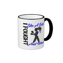 Colon Cancer I Fought Like A Girl and Won Coffee Mugs