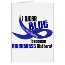 COLON CANCER I Wear Blue For Awareness 33 Cards