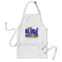 Colon Cancer I WEAR BLUE FOR MY BROTHER 6.3 Aprons