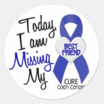 Colon Cancer MISSING MY BEST FRIEND Sticker