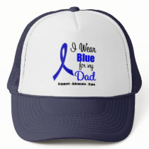 Colon Cancer Ribbon For My Dad Trucker Hats