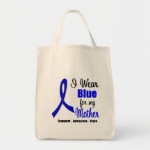 Colon Cancer Ribbon For My Mother Canvas Bag
