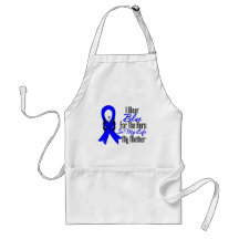 Colon Cancer Ribbon Hero My Mother Aprons