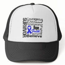 Colon Cancer Survivor Collage Mesh Hat
