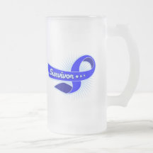 Colon Cancer Survivor Ribbon Coffee Mugs