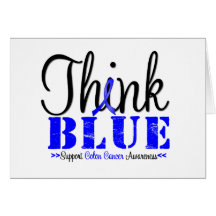 Colon Cancer Think Blue Card