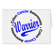 Colon Cancer Warrior Greeting Card