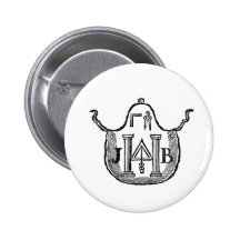 Colonial Apron Pinback Buttons