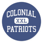 Colonial Patriots Middle Memphis Tennessee stickers