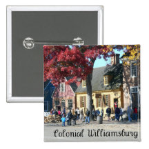 Colonial Williamsburg Pinback Button