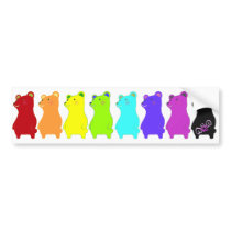 COLOR BEARS BUMPER STICKERS